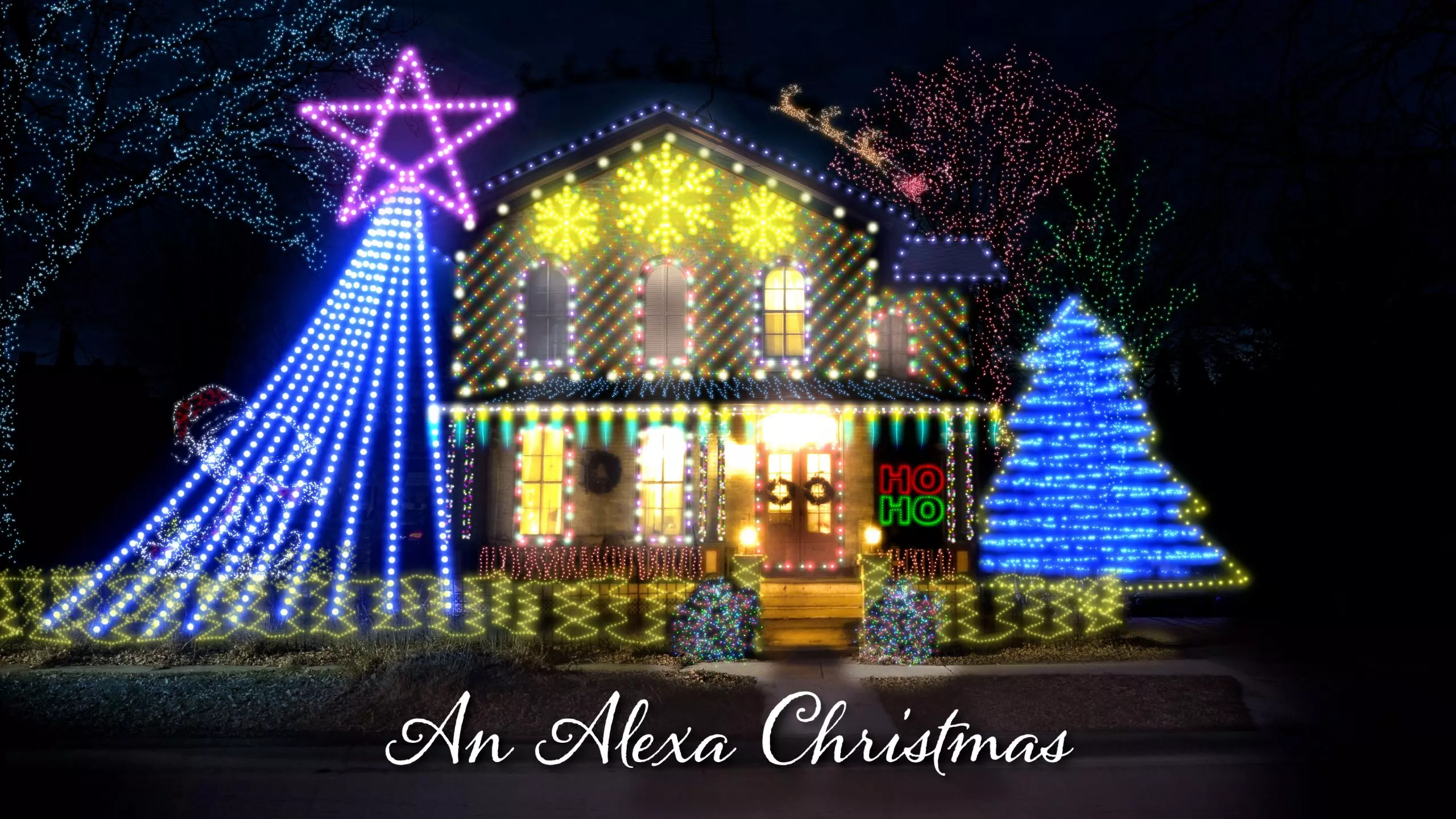 House with Christmas Lights